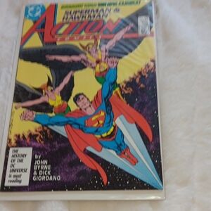 Superman Comic Book with Dynamic Cover Art